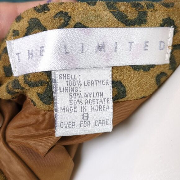 The Limited Vintage! Leopard Print Suede Pencil Skirt - Picture 9 of 9